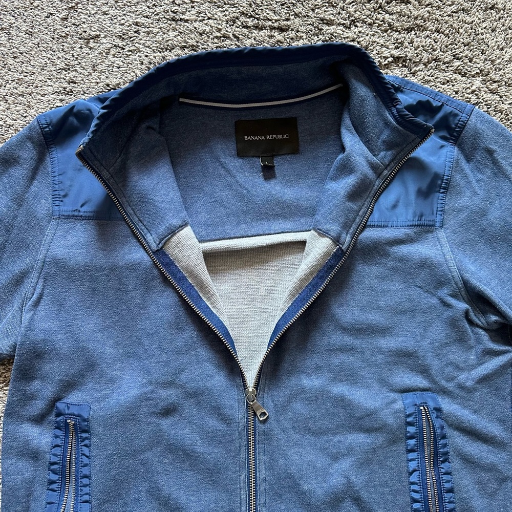 Men's Athletic Full-Zip Sweatshirt - Size Large